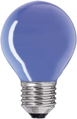 Gl&uuml;hbirne f&uuml;r Lichtgirlande blau, 230V, E27